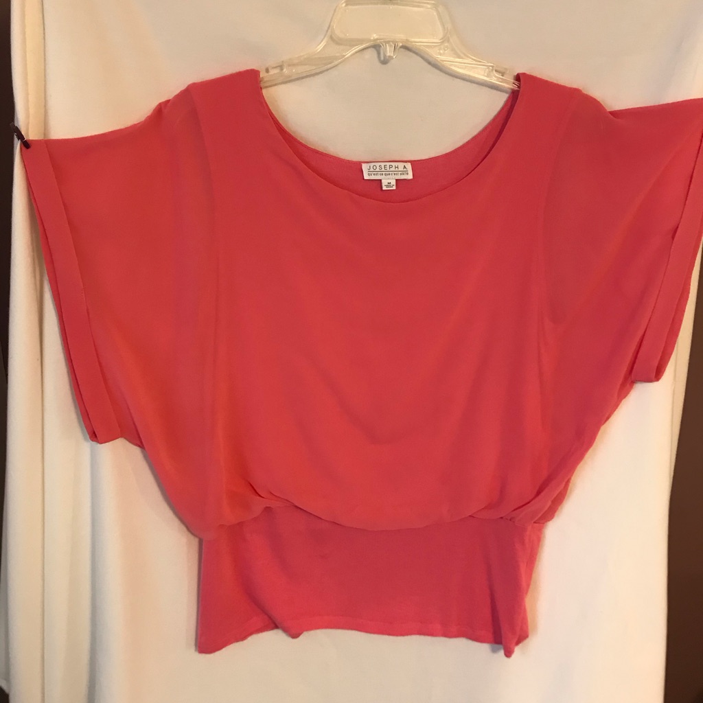 Jcpenny Joseph A Brand Coral Pink Top